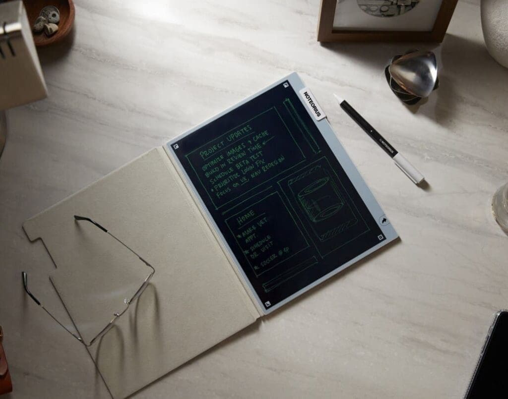 kent displays noteorius smart notebook cpg epaper device